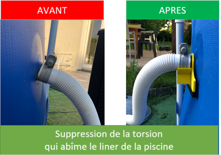 intex pool hose holder 35mm pool intex support pipe 35mm  3d print model - Mito3D
