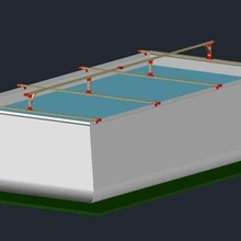 intex ultra frame - winter cover csd pool diy 3d print model - Mito3D