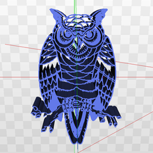intricate owl art design nature 3d print model - Mito3D