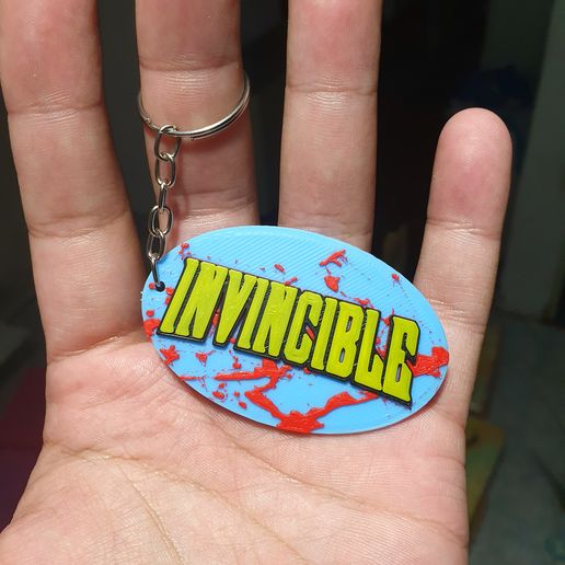 invincible keychain - key ring chain 3D print model - Mito3D