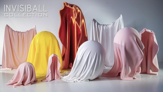 invisiball tissu collection simulation Halloween fantôme tour art cool incroyable rusé Facile 3d print model - Mito3D