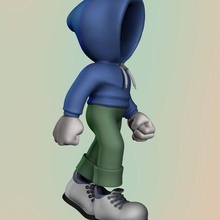 invisible hombre dibujos animados 3d print model - Mito3D