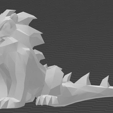 invisible lion glace poulain 3d print model - Mito3D
