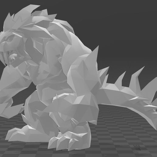invisible lion glace max 3D print model - Mito3D
