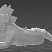 invisível icelion filhote 3d print model - Mito3D