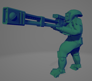 iyon tüfek savaşçılar Uzay komünistler oyun tau komünist rpg Bedava masaüstü karabina savaşçı 3d print model - Mito3D