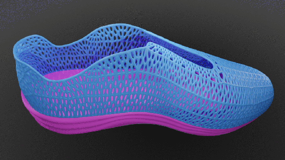 ion Zapatos corriendo ion zapato Zapatos corriendo Moda voronoi hombre mujer Deportes deporte juego caminar 3d print model - Mito3D