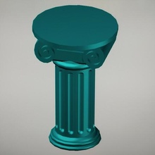 jónico columna jonica 3d print model - Mito3D
