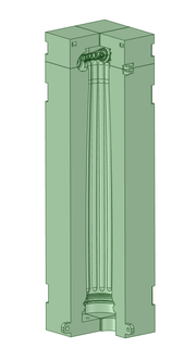 ionic mason column mold 3d print model - Mito3D