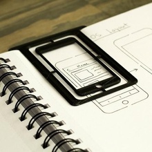 ios design stencilbookmark art apple app segnalibro segnalibri modello di progettazione disegno stencil strumento iphone strumenti 3d print model - Mito3D