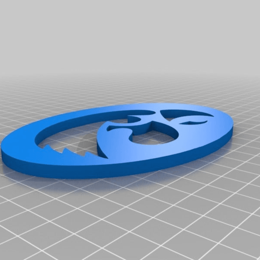 iowa hawkeye logo oval tool 3d printing 3D print model - Mito3D