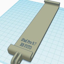ipad pro 97 clip gopro montare gadget tavoletta 3d print model - Mito3D
