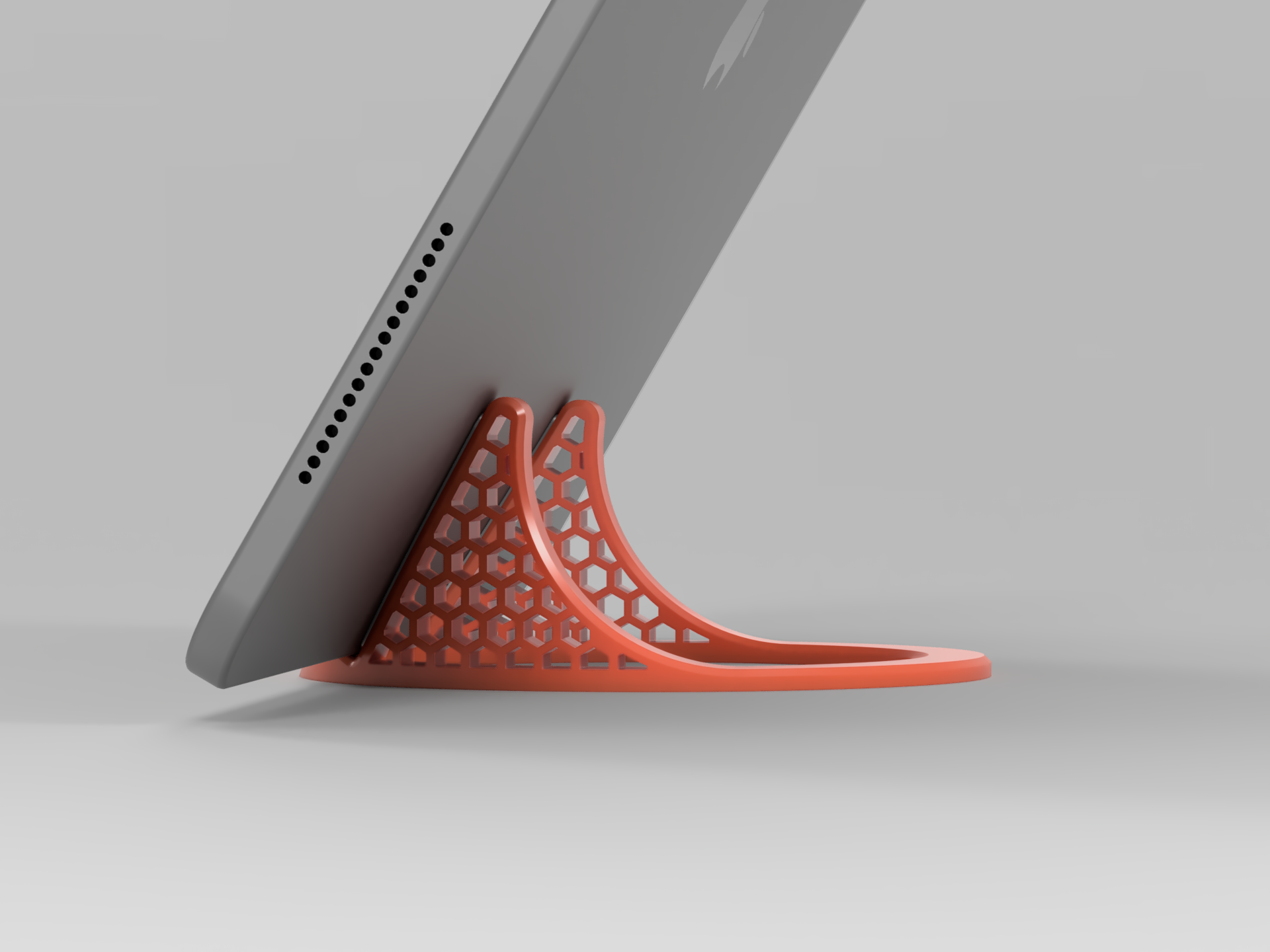 ipad Pro estante soporte panal versión telefonosxcultos ipadpro manzana ipadstand 3D print model - Mito3D