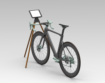 iPad tablette supporter intérieur cyclisme zwift tacx wahoo titulaire soutien 3d print model - Mito3D