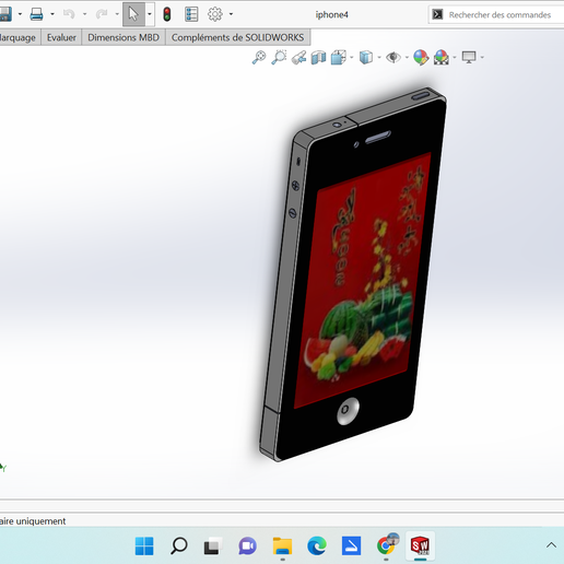 i phone 3D print model - Mito3D