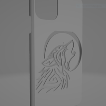 iphone 11 pro, pro max wolf den Fall gadget cover mobile 3d print model - Mito3D