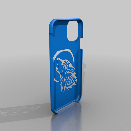 iphone 11 11pro max lobo caso funda proteccion telefono teléfono móvil 3D print model - Mito3D