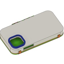 iphone 11 molle teléfono armadura 3d print model - Mito3D