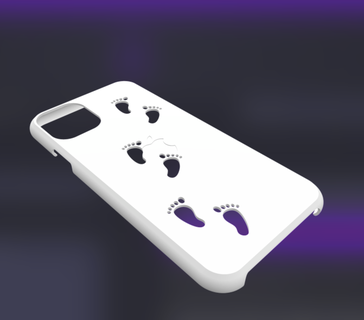 iphone 11 protector feet iphone11 case housing cover legs footprint baby steps 3d print model - Mito3D