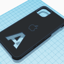 iphone 11 cáscara inicial 3d print model - Mito3D
