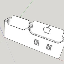 iphone 12-13 pro max airpod dock gadget stand 12 13 3d print model - Mito3D