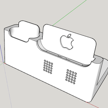 iPhone 12 12pro Airpod Dock Gadget Stand Profi 3d print model - Mito3D