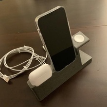 iphone 12 12pro nihai rıhtım airpod profesyonel versiyon gadget ayakta durmak elma izlemek 3d print model - Mito3D