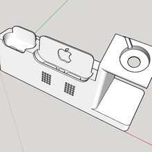iPhone 12 12pro ultimativ Dock Airpod Ausführung Gadget Stand Profi Apfel sehen 3d print model - Mito3D