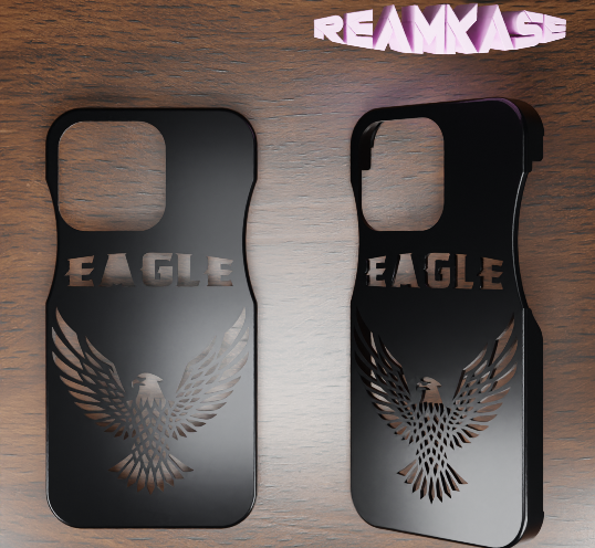 iphone 12 13 pro case - eagle voronoi Gadget bird 12pro 3D print model - Mito3D