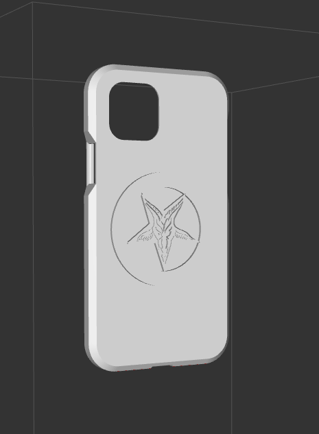 iphone 12 case baphomet Gadget iphone12 mobile pentagram satan satanism 3D print model - Mito3D