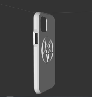 iphone 12 case pentagram Gadget iphone12 mobile 3d print model - Mito3D