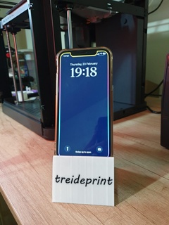 iphone 12 desk phone holder stand treideprint 3d print model - Mito3D