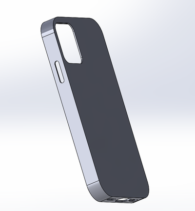 i phone 12 mini astuccio guaina alfa versione iphone12mini scafo 3d print model - Mito3D