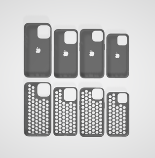 Iphone 13 caso bainha cobrir pró max mini maçã habitação 3d print model - Mito3D