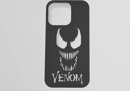 iphone 13 case housing venom cover cellular protection 3d print model - Mito3D