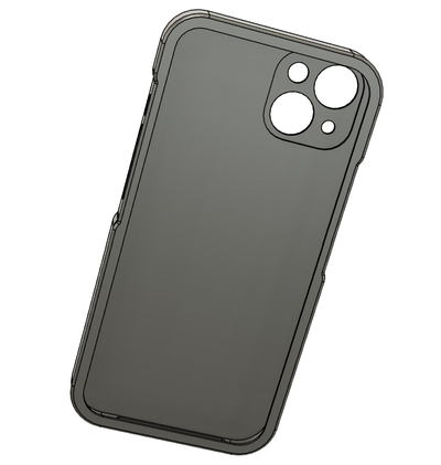 i phone 13 astuccio guaina gadget telefono tpu mela design 3d print model - Mito3D