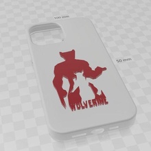 iphone 13 Cas gaine pro max wolverine art carcajou merveille 3d print model - Mito3D
