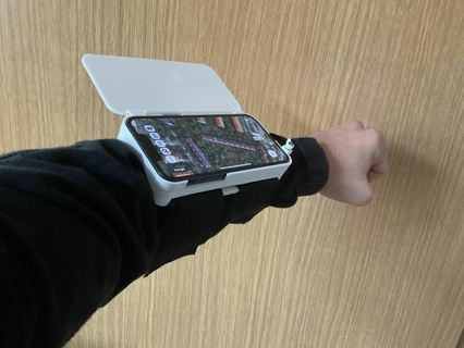 iphone 13 mini tactical wrist holder Gadget airsoft phone 3d print model - Mito3D
