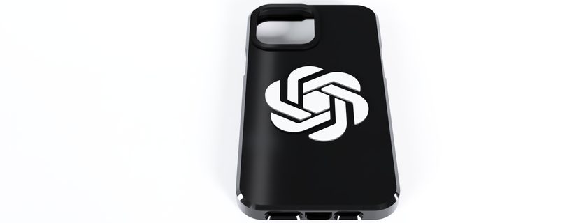 iphone 13 Pro max caso funda chatgpt abierto logo 3d print model - Mito3D
