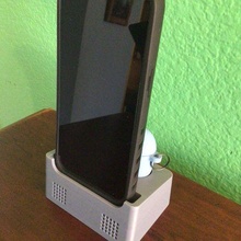 Iphone 13 pró max cobrando ficar pé + airpods doca marca gadget airpod 3d print model - Mito3D