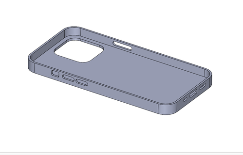iphone 13 pro coquille coque couverture gaine boîte téléphone 3d print model - Mito3D