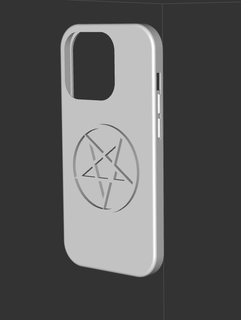 iphone 14 case pentagram Gadget iphone14 mobile 3d print model - Mito3D