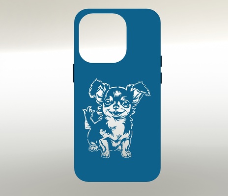 i phone 14 pro astuccio guaina chihuahua gadget copertina alloggi mela protettore stampa 3d prototipo 3d print model - Mito3D