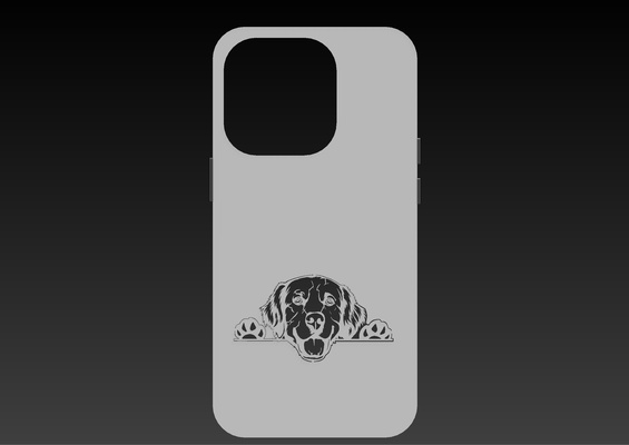 iphone 14 pro caso funda dorado artilugio cubierta carcasa alojamiento manzana protector impresión 3d prototipo perro 3d print model - Mito3D