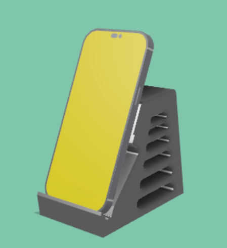 iPhone 14 Profi Halter Unterstützung Telefon Tick Tack Netflix 3D print model - Mito3D