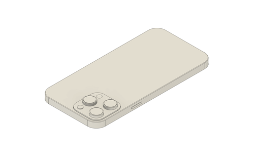 Iphone 14 pró max modelo maçã 3d print model - Mito3D
