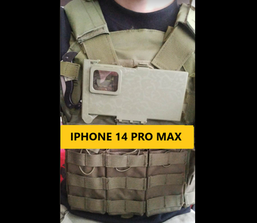 iphone 14 pro max pals armor plate carrier phone mount molle samsung s20 s21 note paintball airsoft gun military ultra juggernaut case 13 3d print model - Mito3D
