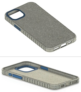 iphone 15 Cas gaine v20 boîtier intelligent couverture logement i15 Pomme téléphone tpu souple 3d print model - Mito3D