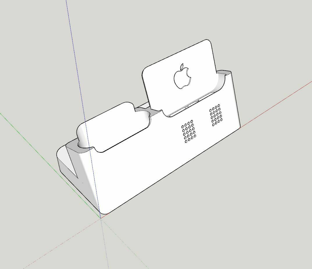 iphone 15 pro + airpod dock 3D print model - Mito3D