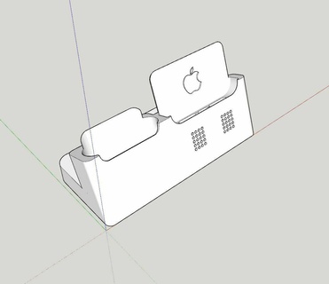 iPhone 15 Profi + Airpod Dock 3d print model - Mito3D